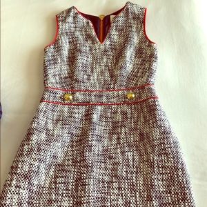 Sail to Sable Sleeveless Tweed Dress